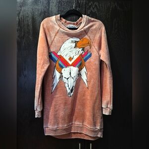 Wildfox Graphic Sweatshirt Dress Size XS